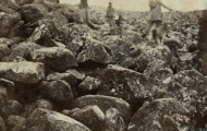 Walkers on the ploughed field