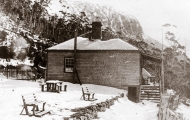 Constable Gadd's cottage in winter