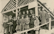Visitors at the Springs Shelter Shed