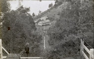 Looking down from Gentle Annie Falls. Photo from our collection.